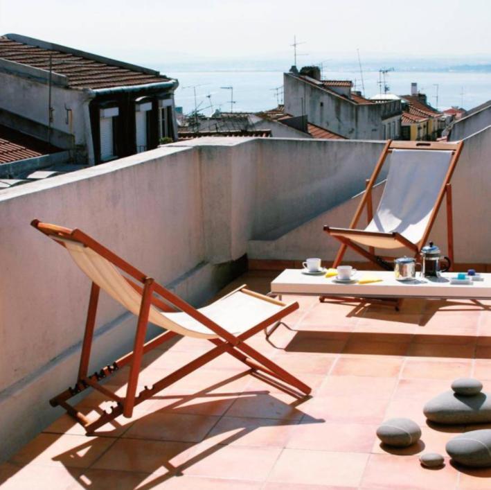 Ferienwohnung Guestready - Rare Terrace Apt, Historic Center Lissabon Exterior foto